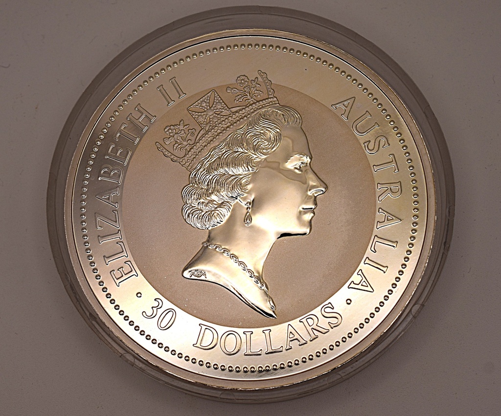 Kookaburra 1 kg / 1000 g Silbermünze 1996 Australien