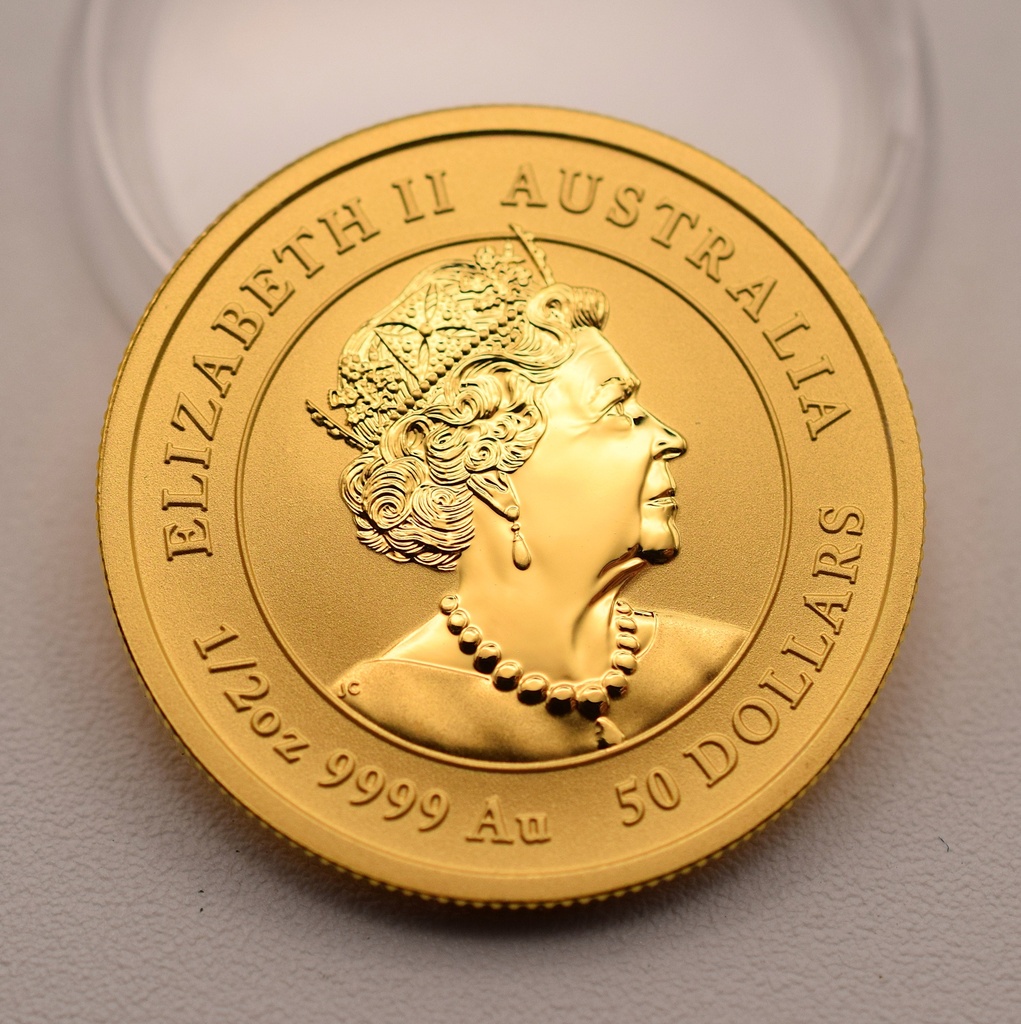 Goldmünze Australien 1/2 oz 2022 Lunar III Tiger
