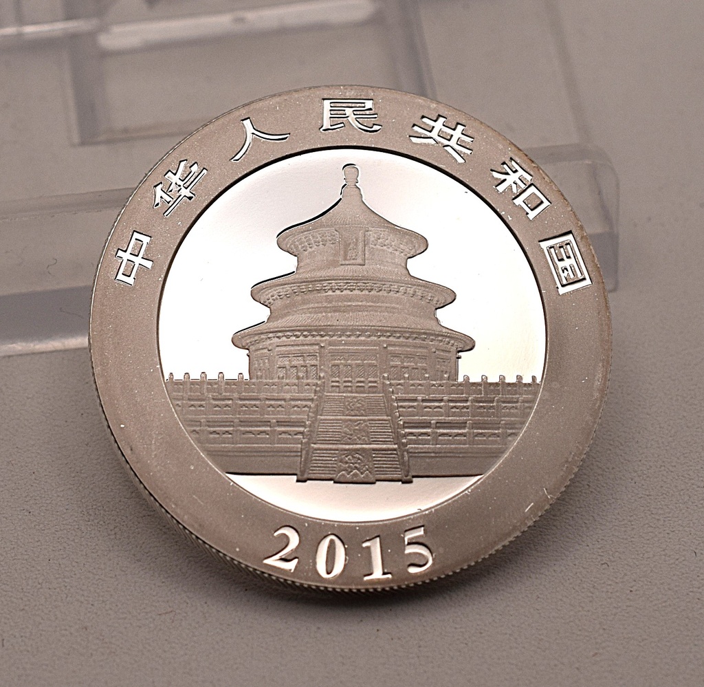 China Panda 1 oz 2015 Silbermünze