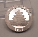 China Panda 1 oz 2015 Silbermünze