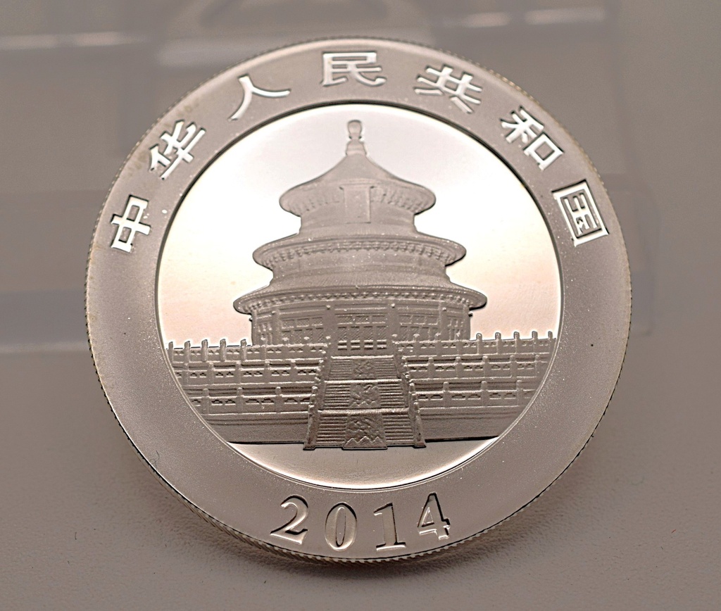 China Panda 1 oz 2014 Silbermünze