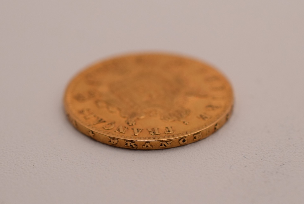 Goldmünze 20 Francs Napoleon III. 1869 mit Kranz