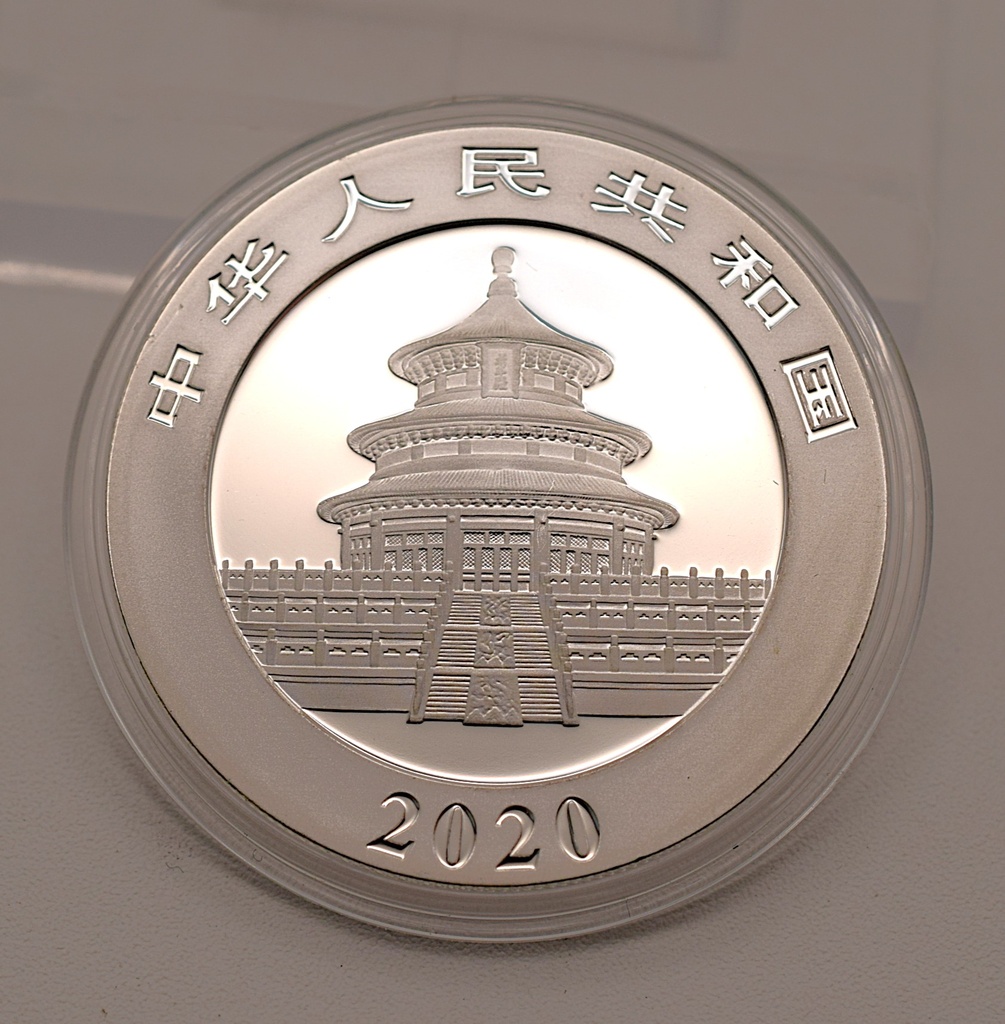 China Panda 30 g 2020 Silbermünze