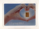 Goldbarren 1 g Geschenkbarren "Für eine goldene Zukunft" Flip-Bild Valcambi
