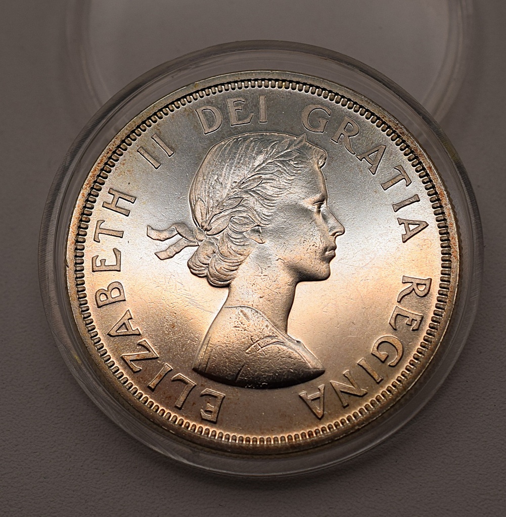 Silbermünze 1964 Kanada 1 Dollar 100. Jahrestag Konferenzen in Charlottetown u. Quebec