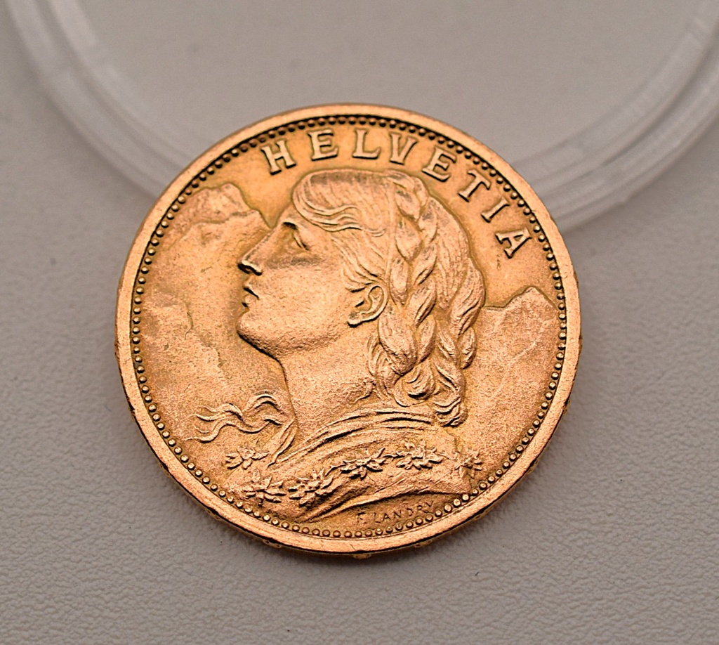 Goldmünze Vreneli 20 Franken 1911