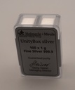 Silberbarren UnityBox 100 x 1 g Heimerle + Meule 999,9 Feinsilberbarren Neuware