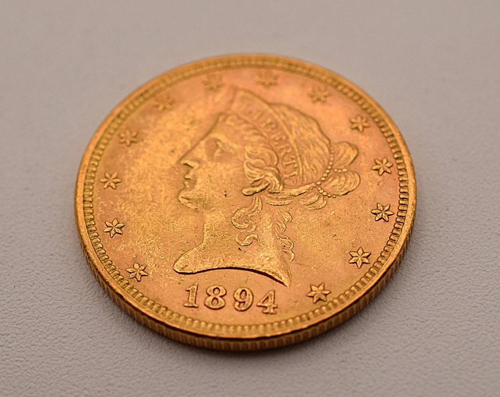 Goldmünze 1894 Liberty Head 10 Dollars USA Double Eagle Investment Anlage