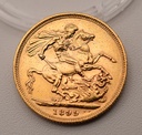 Goldmünze Sovereign Großbritannien 1 Pfund 1899 Königin Victoria
