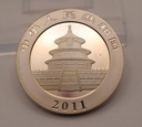 China Panda 1 oz 2011 Silbermünze 1 Unze 999 Silber