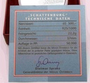 Silbermünze PP 500 Schilling Gedenkmünze 2001 "Schattenburg" Österreich