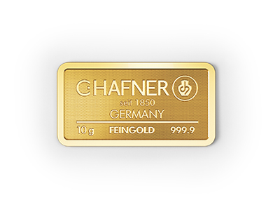 Goldbarren 10 g C.Hafner