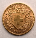 Goldmünze Vreneli 20 Franken 1915