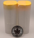 Maple Leaf 1 Tube mit 25 Stück 1 oz 2022 Silbermünze Kanada mit Queen Elisabeth II.