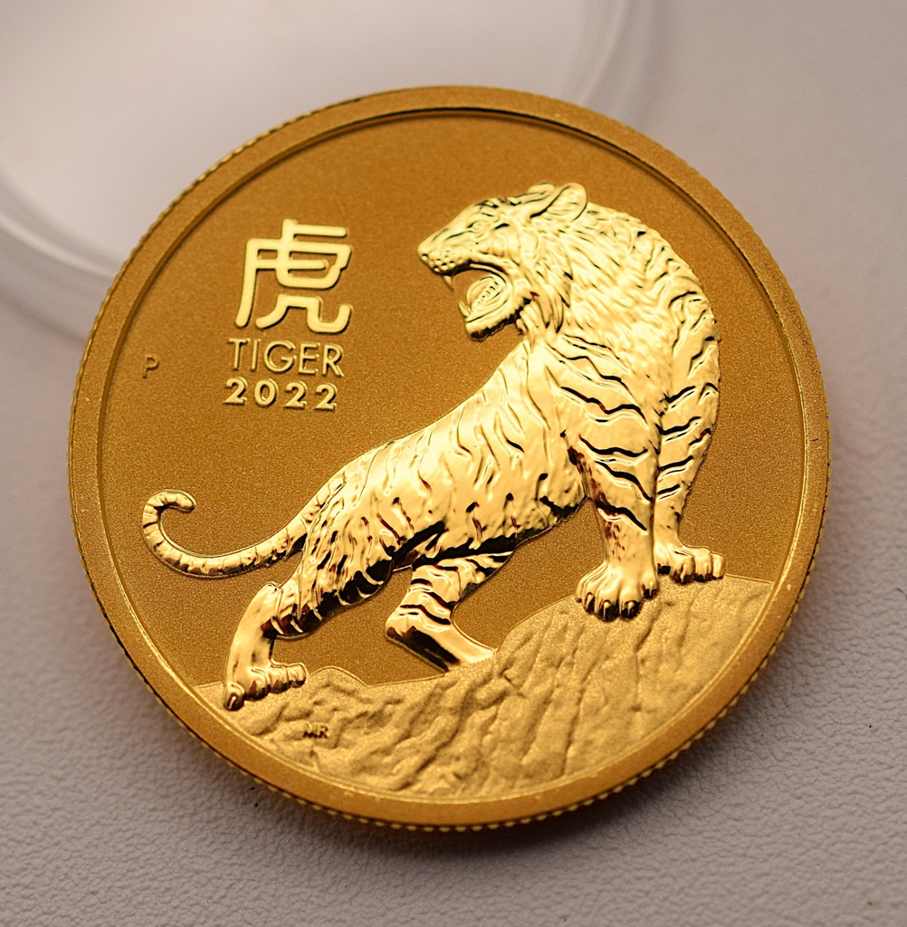 Goldmünze Australien 1/2 oz 2022 Lunar III Tiger