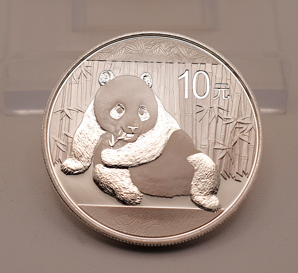 China Panda 1 oz 2015 Silbermünze