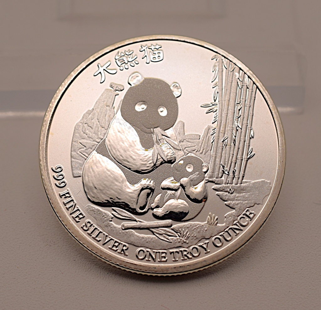 Großer Panda 1 oz Niue 2 Dollar 2017 Silbermünze