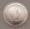 Grauwolf Kanada 2017 heulender Wolf 2 Dollar 3/4 Unze Silbermünze 999,9 Feingehalt