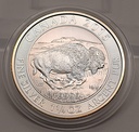 Bison Kanada 1 1/4 Unze 8 Dollar 2015 Silbermünze 999,9 Feingehalt