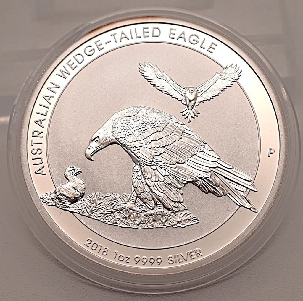 Silbermünze 1 Unze 2018 Keilschwanzadler Wedge-tailed Eagle 999,9 Feinsilber