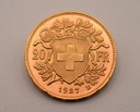 Goldmünze Vreneli 20 Franken 1927 B Sammler Investment Anlage