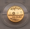 Goldmünze 100 Euro 1/4 Unze Finnland 2002 Lappland Mitternachtssonne 900 Gold PP