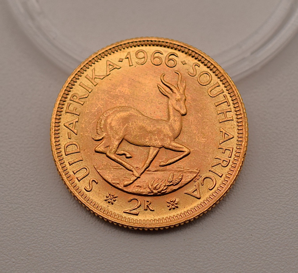 Goldmünze 2 Rand 1962 / 1967 Südafrika