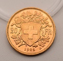 Goldmünze Vreneli 20 Franken 1902