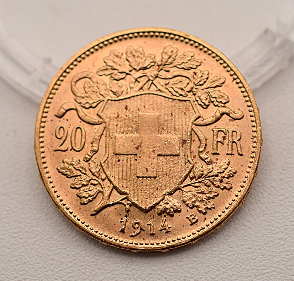 Goldmünze Vreneli 20 Franken 1914