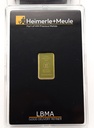 Goldbarren 2,5 g Neuware Heimerle & Meule Feingehalt 999,9 geprägt