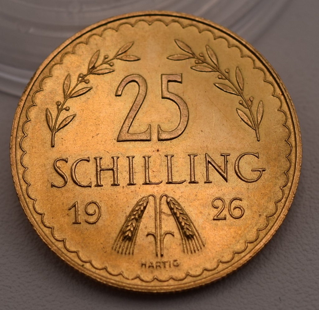Goldmünze 25 Schilling 1926 Österreich 1. Republik