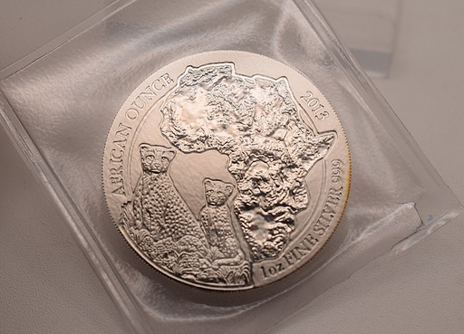 [[2095.3]] Silbermünze 1 Unze Ruanda Gepard 2013 African Ounce