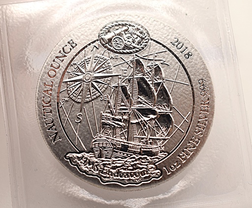Silbermünze 1 Unze Nautical Ounce Ruanda 2018
