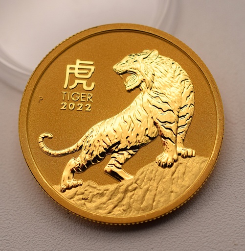 [[2504.1.3]] Goldmünze Australien 1/2 oz 2022 Lunar III Tiger