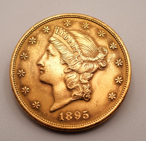 [[2208.1]] Goldmünze 1895 Double Eagle Liberty Head 20 Dollars USA Investment Anlage