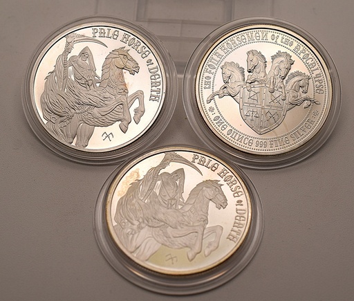 [[2095.3]] USA Apocalypse Pale Horse of Death 1 oz Silber 31,1 g