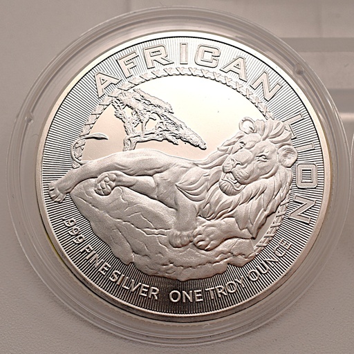 [[2095.3]] Afrikanischer Löwe 1 oz Niue 2 Dollar 2017 Silbermünze Neuseeland Elisabeth II. African Lion