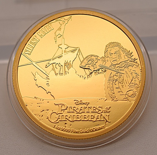 [[2427.1.3]] Goldmünze 1 Unze 2022 Fluch der Karibik "Silent Mary" Auflage 250 Stück