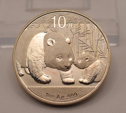 [[2485.1.2]] China Panda 1 oz 2011 Silbermünze 1 Unze 999 Silber