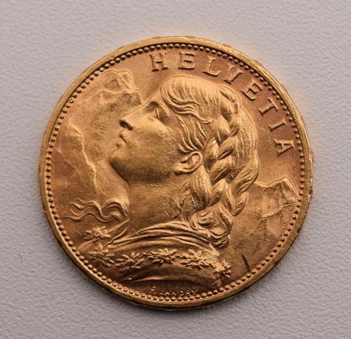 [[1502.1.1]] Goldmünze Vreneli 20 Franken 1915